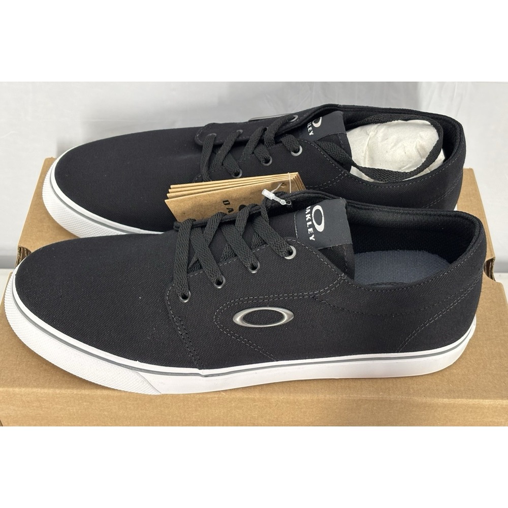 Oakley‎ Split Shoe Jet Black FOF100278 Size 10 Men's US New In Box Boat Sneaker - Picture 6 of 10
